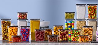 direct bulk orders 40 pcs food storage containers with lids airtight (20 containers & 20 lids), plastic meal prep container for pantry & kitchen organization, bpa-free, leak-proof with labels & marker pen low-cost wholesale