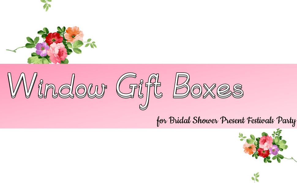 trade price enorteen 12 pcs clear gift bags with transparent window gift boxes candy boxes tote paper bags flower boxes bouquet bags for bridal shower present festivals party (pink) wholesale supplier