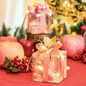 trade price benecreat 10pcs clear gift boxes 6.8x4.7x1.2inch rectangle pvc wedding party favour boxes for candy chocolate, present contains, festival gift packaging wholesale supplier
