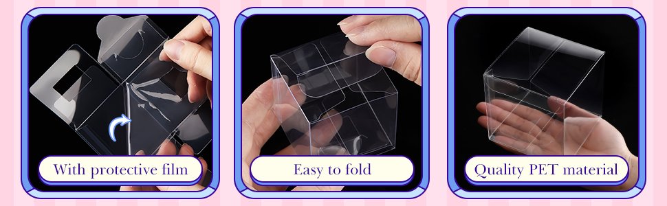 manufacturer direct 200pcs clear favor boxes transparent plastic gift box pet treat boxes party favor containers packaging cube boxes for macaron candy birthday wedding party baby shower (2 x 2 x 2 inch) supplier direct