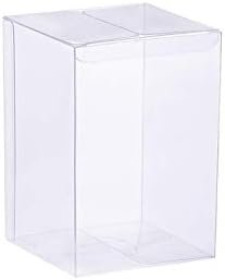 manufacturer direct yozatia 12pcs transparent boxes 4 x 4 x 8 inch, candy box, clear favor boxes gift boxes for wedding, party and baby shower favors supplier direct