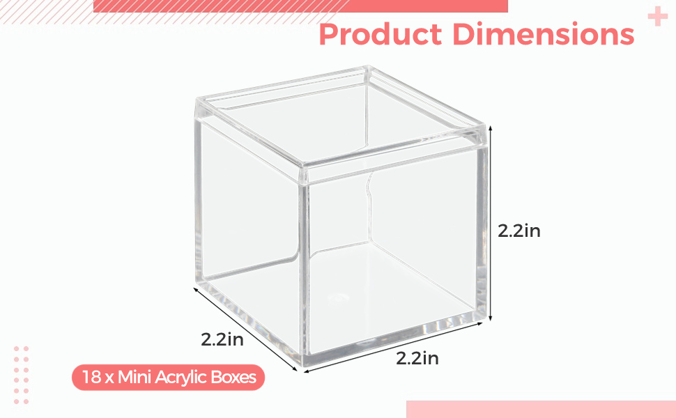 buy in bulk 18pcs mini clear acrylic boxes,small clear boxes with lids, 2.2 x 2.2 x 2.2 in plastic square cube, square display box, clear container boxes for candy pill earring jewelry tiny beads source from factory buy in bulk 18pcs mini clear acrylic boxes,small clear boxes with lids, 2.2 x 2.2 x 2.2 in plastic square cube, square display box, clear container boxes for candy pill earring jewelry tiny beads source from factory