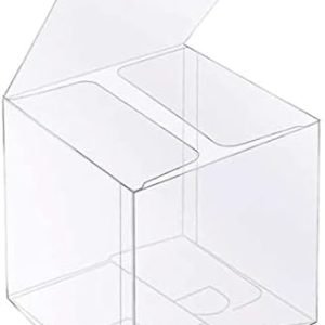 trade price xp-art 30 pcs clear favor boxes,4 x 4 x 4 inch plastic clear gift boxes for wedding,birthday,easter mother's father's day party wholesale supplier