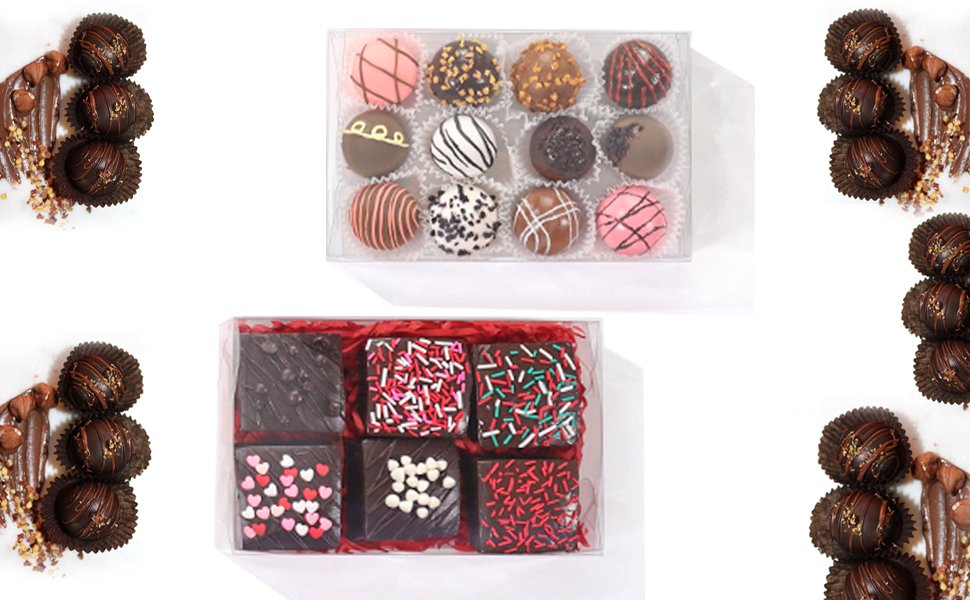 manufacturer direct 24pcs 7x4.3x1.5 inch plastic clear cookie boxes with window chocolate truffle boxes orec boxes pastry bakery boxes dount boxes browine soap treat boxes for party favors wedding christmas valentine's supplier direct