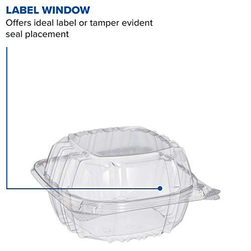 factory direct dart c57pst1 ops 6 in clear hinged container, 6.0 x 5.8 in (case of 500) oem/odm services