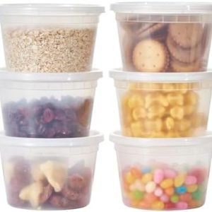 direct bulk orders 16 oz. plastic deli containers with lids, 48 sets - leakproof, stackable, bpa free, microwavable, freezer safe (formerly fuling) low-cost wholesale