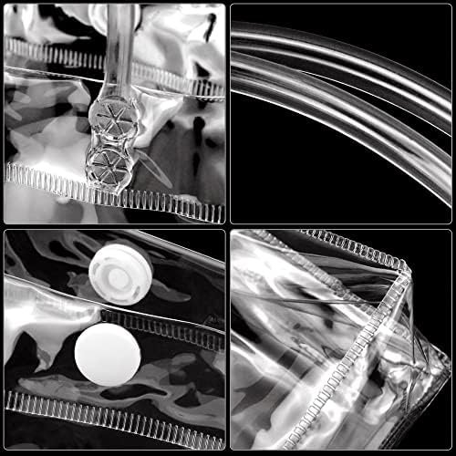 manufacturer direct badenbach 24 pcs small clear gift bags with handle,5.9" x 6.3" x 2.8",cute plastic clear gift bag clear party favor goodie bags for boutique wedding birthday party baby shower halloween christmas supplier direct