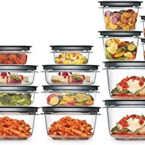 factory direct rubbermaid 28-piece clear/grey food storage containers, premium snap bases, and various size lids, perfect for meal prep, leftovers, and dishwasher safe oem/odm services
