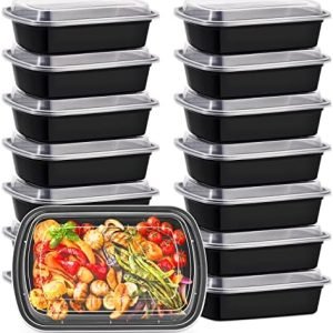 direct bulk orders 38oz meal prep containers, extra large &thick food storage containers with lids, reusable plastic,disposable bento box,stackable,microwave/freezer/dishwasher safe, bpa free (30pack) low-cost wholesale
