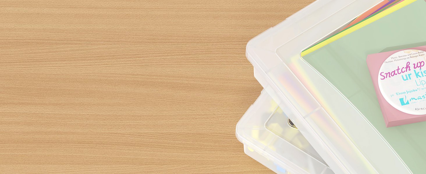 factory price lifewit 4 pack plastic multi-purpose storage box with latching lids, clear a4, 8.5