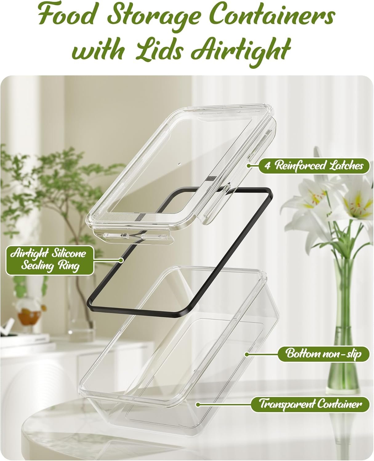 direct bulk orders 40 piece food storage containers with lids(20 containers & 20 lids), plastic food containers with lids for kitchen storage and organization includes labels & pen low-cost wholesale