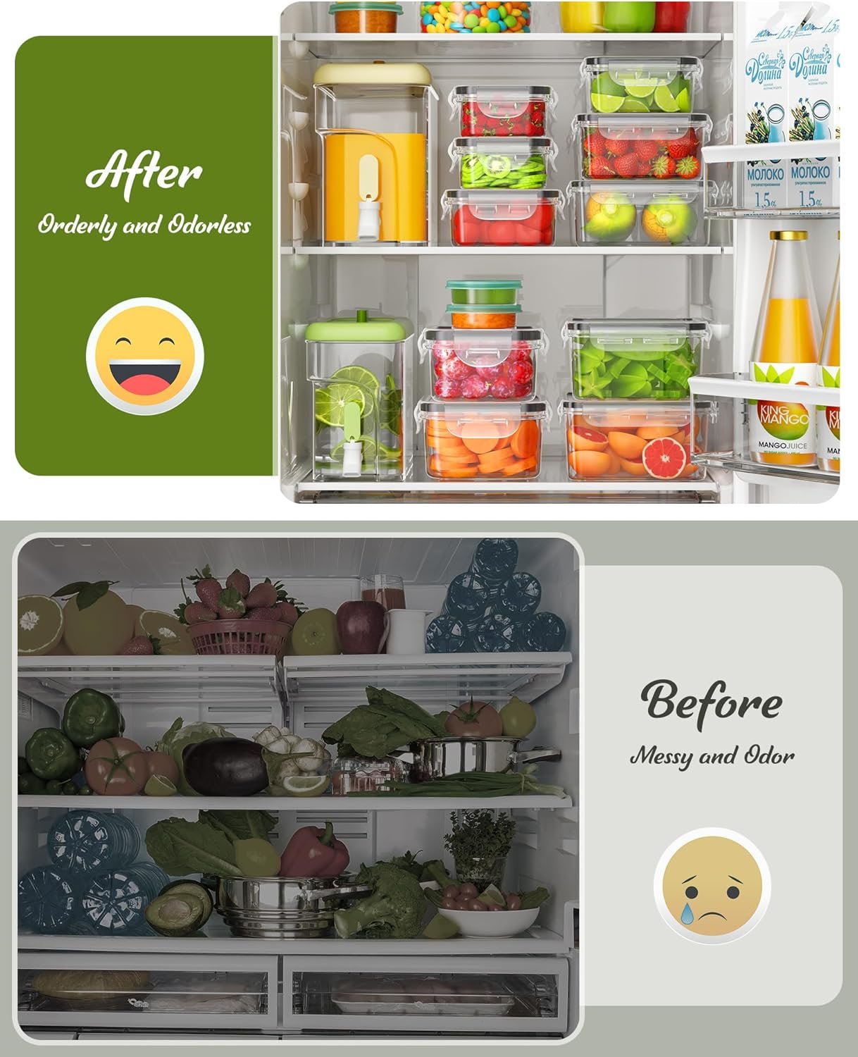 direct bulk orders 40 piece food storage containers with lids(20 containers & 20 lids), plastic food containers with lids for kitchen storage and organization includes labels & pen low-cost wholesale