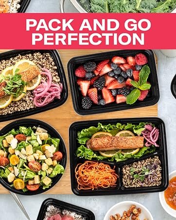direct bulk orders 50-pack reusable meal prep containers microwave safe food storage containers with lids, 28 oz - 1 compartment take out disposable plastic bento lunch box to go, bpa free - dishwasher & freezer safe low-cost wholesale