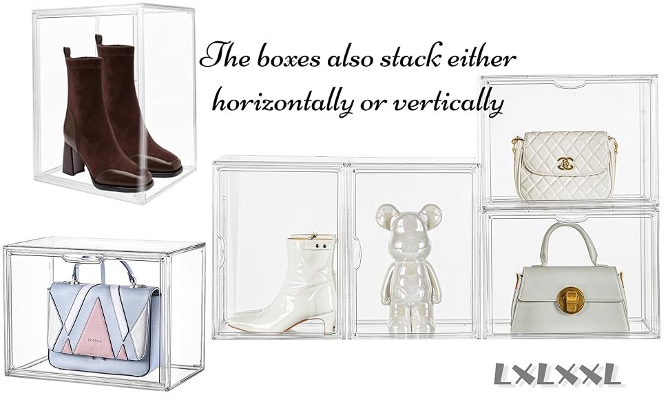 خرید عمده ویترین اکریلیک شفاف، سطل‌های نگهداری پلاستیکی قابل چیدن با درب مغناطیسی، ویترین لوازم آرایشی، کلکسیون‌های بزرگ، منبع خیلی بزرگ از کارخانه