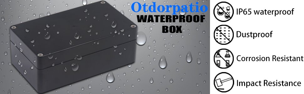 factory price project box abs plastic black electrical boxes ip65 waterproof diy electronic junction box power enclosure 7.87 x4.72 x2.95 inch (200x120x75 mm) volume discount