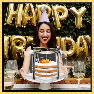 trade price 4 pcs clear cake boxes with a 147 ft ribbon 10 x 10 x 9 inch tall cake box transparent baking box portable tall layer bakery box for wedding birthday anniversary baking display pack wholesale supplier