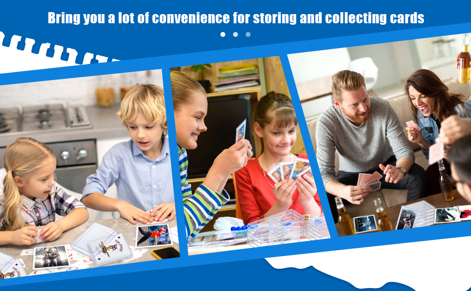 buy in bulk zonon 12 pieces clear deck case, card organizer compatible with mtg tcg plastic playing card case trading card collection card box holder for game cards storage source from factory