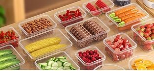 direct bulk orders 24 pcs airtight food storage containers with lids, kitchen pantry organization and storage, bpa-free plastic scale food canisters for cereal, flour, sugar, dry food, include labels & marker low-cost wholesale