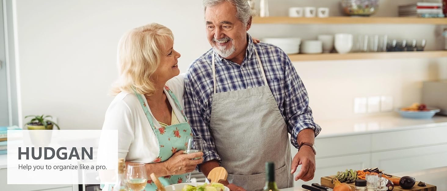 factory direct hudgan plastic storage containers with bamboo lids, medicine cabinet organizer drawer organizers clear bins with lids for organizing pantry or bathroom - 4.5 inches tall - set of 4 oem/odm services