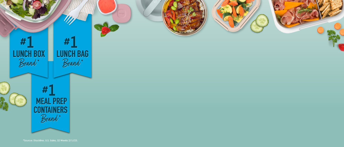 factory price bentgo classic - adult bento box, all-in-one stackable lunch box container with 3 compartments, plastic utensils, and nylon sealing strap, bpa free food container (blue) volume discount