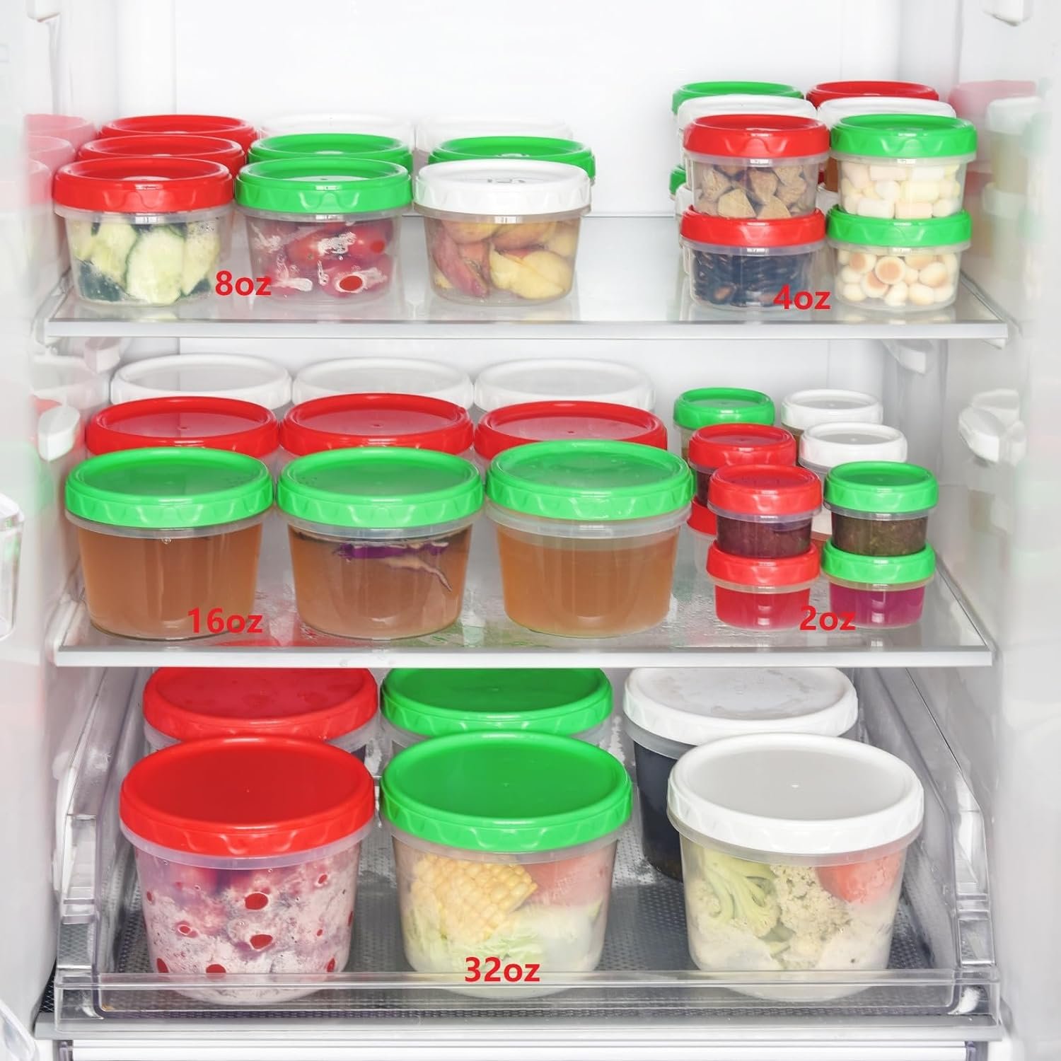 direct bulk orders 8 oz small freezer containers with lids stackable plastic food storage container 1 cup meal prep bowls airtight dishwasher safe,12-pack low-cost wholesale