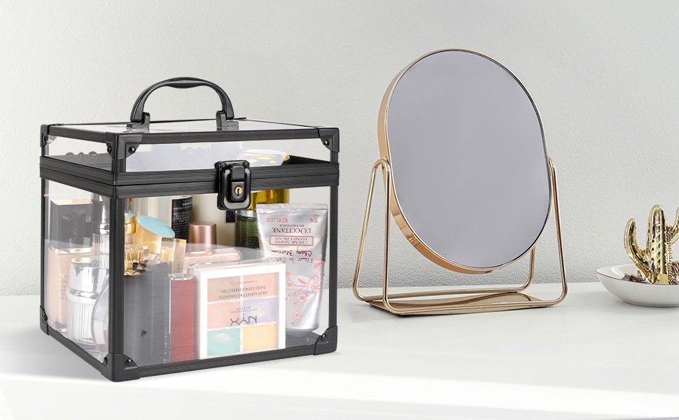 buy in bulk crown box, clear makeup case,cosmetic organizer, large capacity transparent acrylic artists display case for vanity,bathroom counter or dresser source from factory buy in bulk crown box, clear makeup case,cosmetic organizer, large capacity transparent acrylic artists display case for vanity,bathroom counter or dresser source from factory