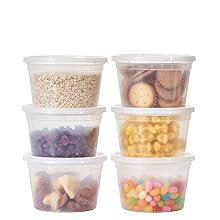 direct bulk orders [48set - 16oz.] plastic deli food storage containers with plastic lids, disposable togo containers for soup, meal prep, slime | bpa free | stackable | leakproof | microwave | dishwasher | freezer safe low-cost wholesale