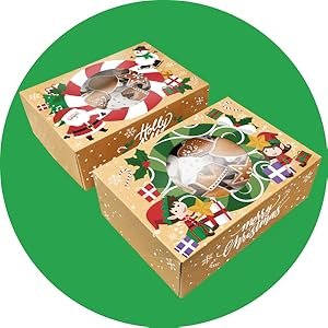 trade price christmas cookie boxes for gift giving - 12 cookie box pack kraft - christmas cookie tins for gift giving, christmas treat boxes, holiday cookie boxes - christmas cookie containers tins with lids wholesale supplier