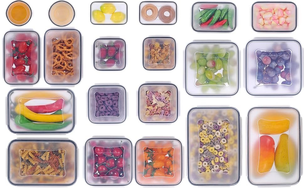direct bulk orders 40 pcs plastic food storage containers with lids airtight, bpa-free leakproof meal prep containers reusable,microwave & dishwasher & freezer safe,includes labels & pen low-cost wholesale