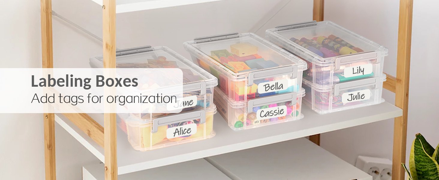 factory direct sooez 6 pack extra large pencil box, plastic pencil case crayon box bulk, clear marker organizer plastic containers with lid, stackable storage box for craft, pen, art, school supply, grey oem/odm services