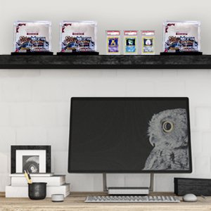 buy in bulk pkmn booster box case acrylic display - upgraded 7mm + 5mm acrylic 5x3mm magnets - pkmn booster box case protector acrylic - compatible with pkmn booster boxes (black base) source from factory