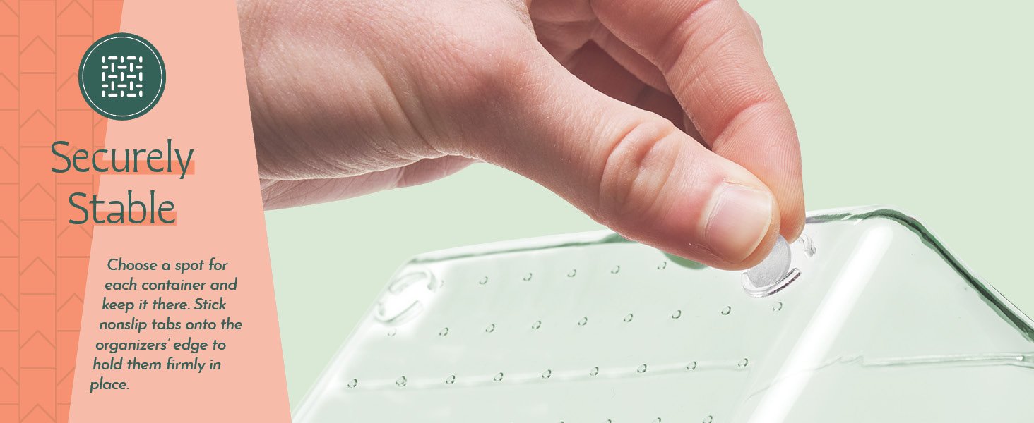 factory direct 25 pcs clear plastic drawer organizers set, 4 sizes clear drawer organizers & storage bins for makeup/jewelry vanity, kitchen gadgets or office desk. bathroom drawer organizer trays with non-slip pads oem/odm services