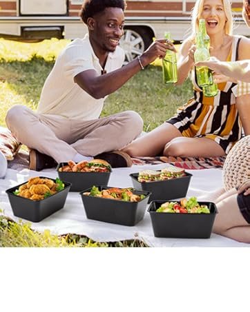 direct bulk orders meal prep containers 50pack - 34oz food storage containers with lids, plastic food prep containers, disposable to go food containers, bpa free, stackable, 1000ml, microwave/dishwasher/freezer safe low-cost wholesale