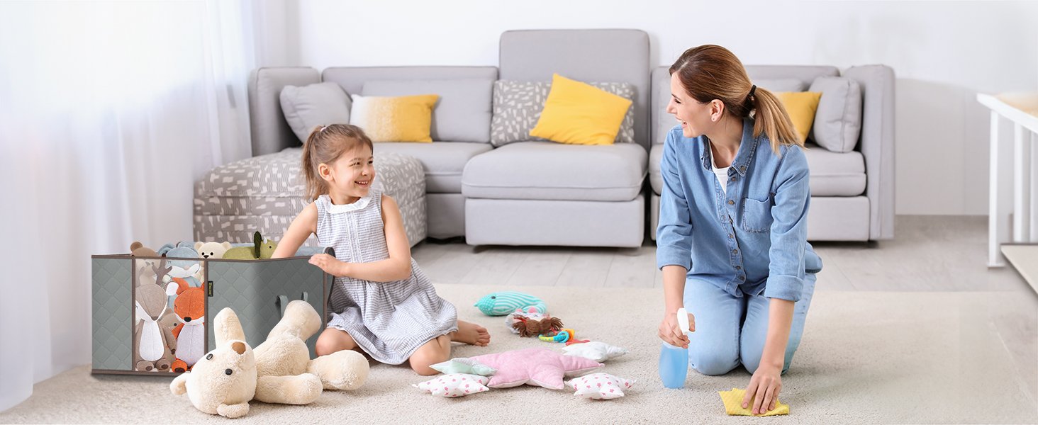 factory price baleine 2 pack clothes storage bags, 24 gallon storage containers with reinforced handle sturdy zipper, closet storage for blanket comforter pillow bedding (grey, 2 pack) volume discount