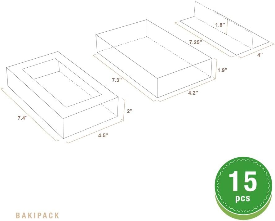 trade price 15 macaron boxes, macaron gift box for 12 (interior measurement 7.3×4.2 ×1.9 inches), macaron packaging boxes with clear window white without macarons inside wholesale supplier