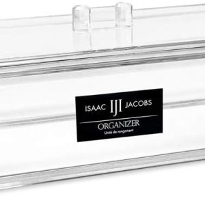 buy in bulk isaac jacobs clear acrylic rectangular stackable storage organizer with lid, drawer tray, multi-functional tray, bathroom, kitchen, home, office, desk, drawers source from factory
