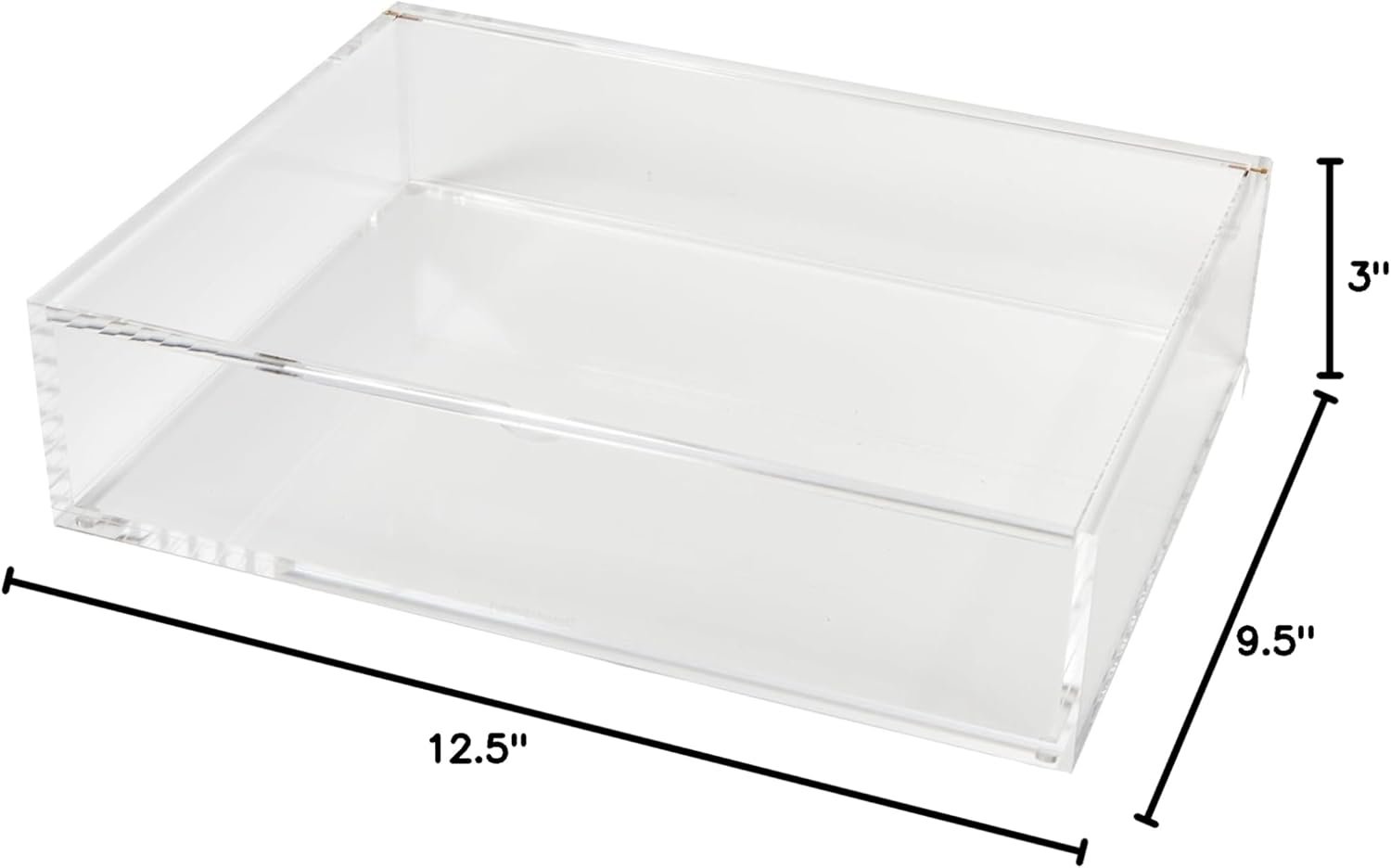buy in bulk russell+hazel large acrylic flip box, 12.5” x 6.5”, desktop organization, clear, 1 count, 98148 source from factory