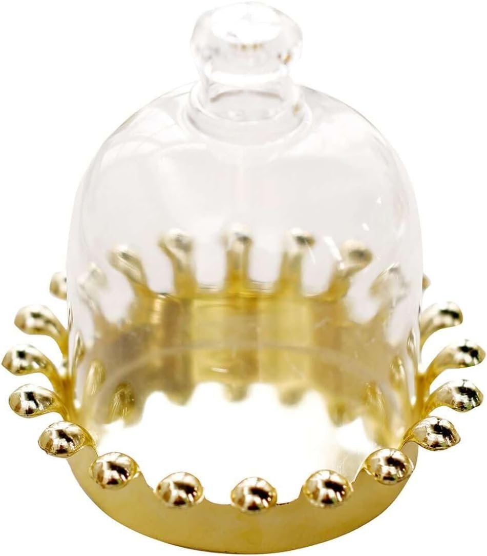 manufacturer direct efavormart 12 pack - 4" gold crown jar candy container favors with dome for wedding, bridal shower, baby shower, birthday, candy jars decorations supplier direct