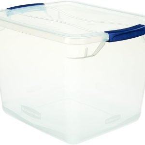 factory direct rubbermaid clever store latching storage tote container, clear, 30-qt (fg3q2500clmcb) oem/odm services