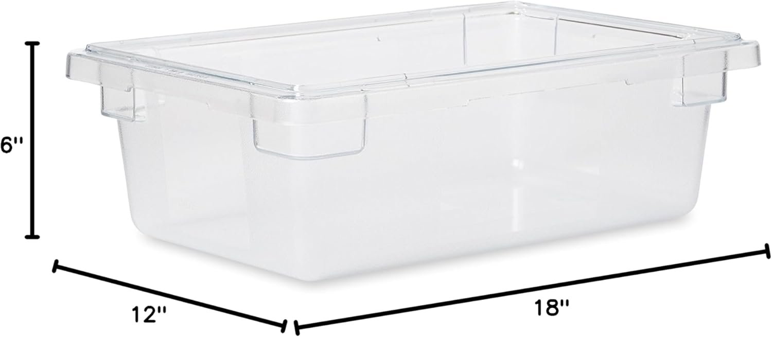 factory direct commercial products polycarbonate food storage box/tote, 3.5 gallon, clear, for restaurant/kitchen/cafeteria oem/odm services