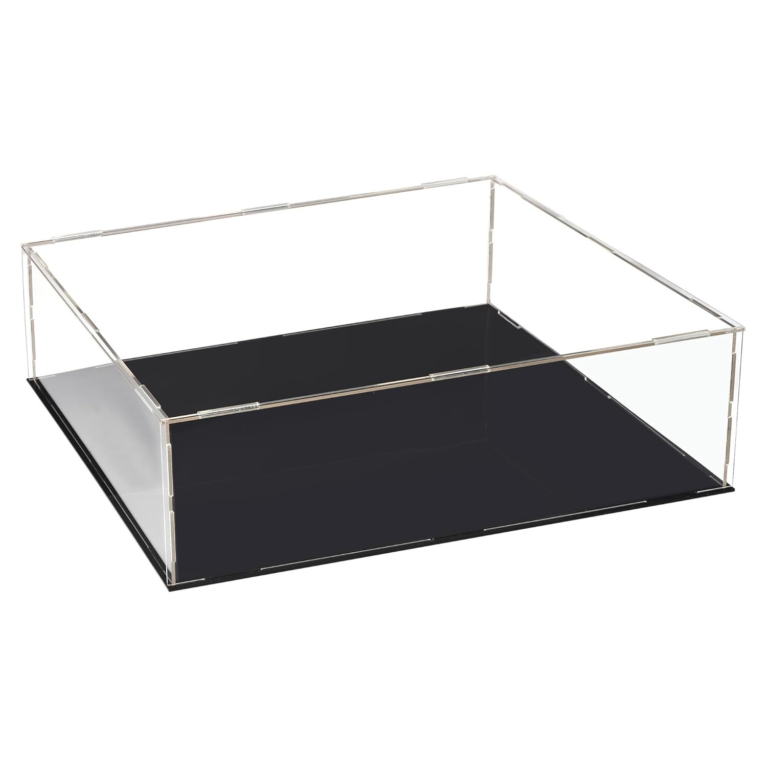 buy in bulk uxcell acrylic clear display case box dustproof protection showcase cube collectibles show box 11.8x9.8x3.9inch source from factory