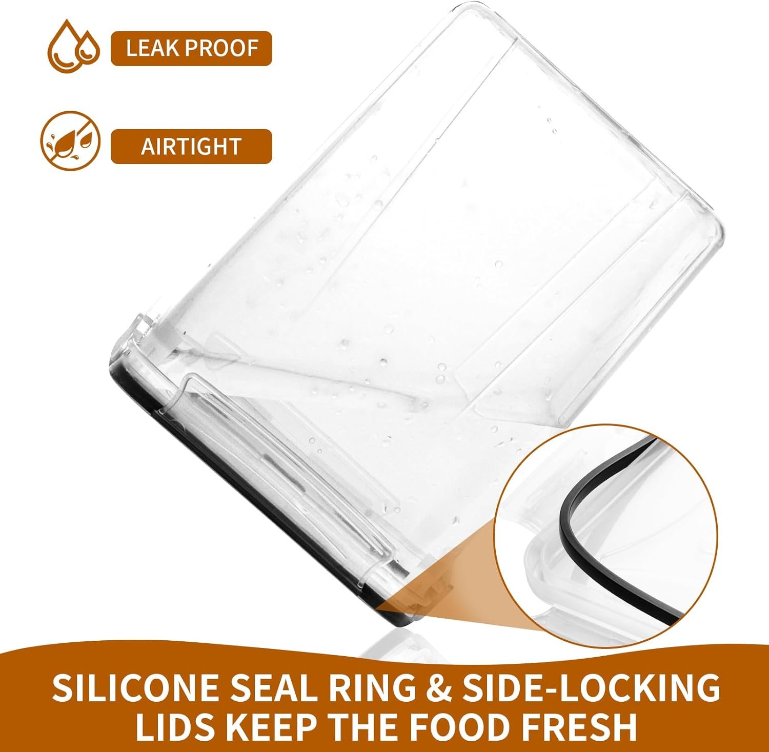 factory direct 4 pack large airtight food storage containers with lids (5.2l / 176oz), bpa free plastic kitchen and pantry organization contianers for cereal flour and sugar storage - labels & marker oem/odm services