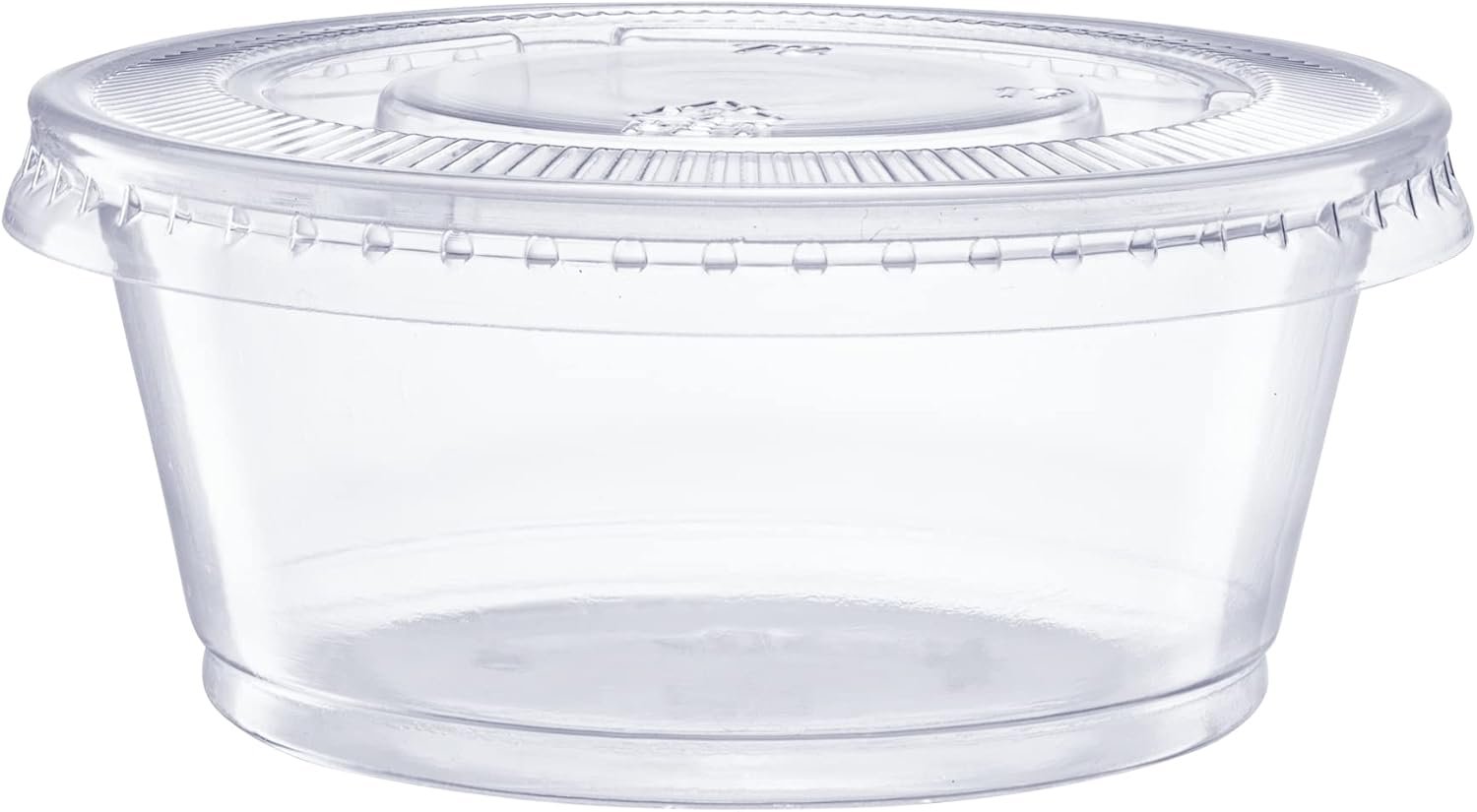 factory direct comfy package [3.25 oz. - 200 count clear disposable plastic portion cups with lids - soufflé cups, jello shot cups with lids, clear plastic containers perfect for salad dressing and more oem/odm services