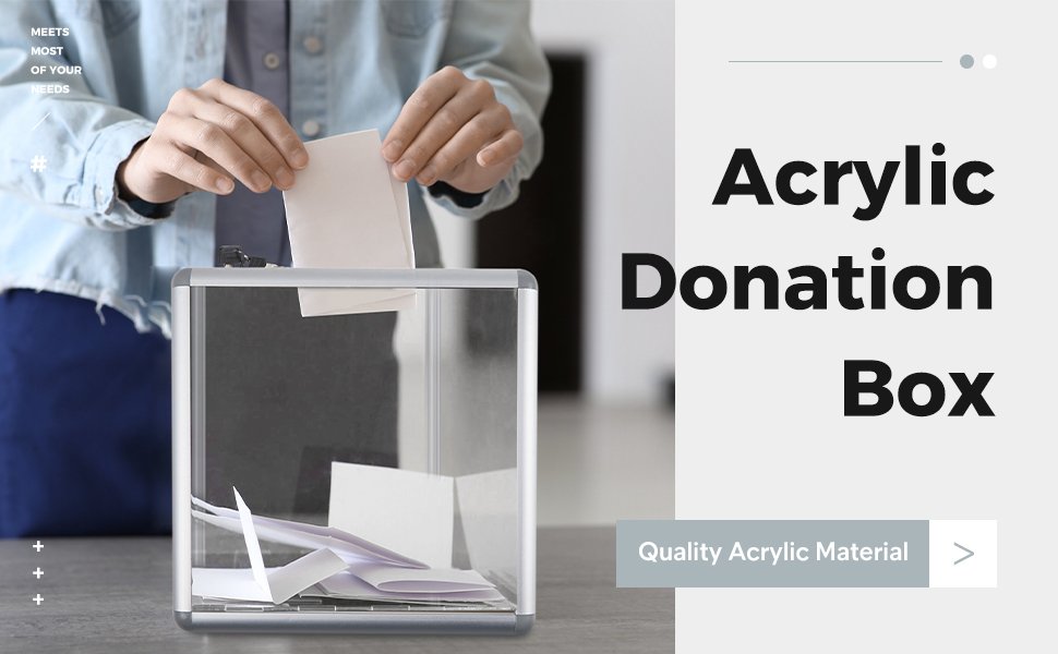 buy in bulk acrylic donation box reinforcement large ballot box with slot raffle box suggestion box with lock cash storage container for fundraising voting charity contest tip (clear,10 x 10 x 10 in) source from factory buy in bulk acrylic donation box reinforcement large ballot box with slot raffle box suggestion box with lock cash storage container for fundraising voting charity contest tip (clear,10 x 10 x 10 in) source from factory
