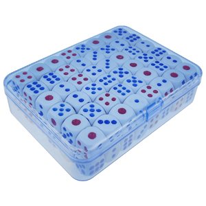 factory price 8 pieces rectangular plastic boxes empty storage organizer containers with hinged lids for small items and other craft projects (blue, 4.5 x 3.3 x 1.1 inch) volume discount