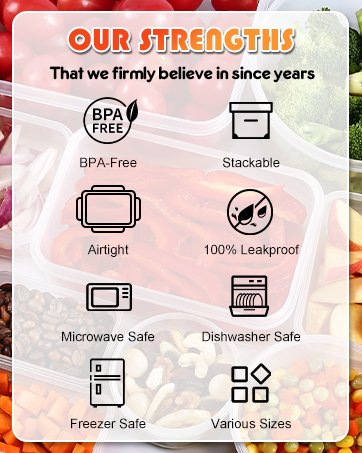 direct bulk orders yashe 38pcs food storage containers with lids airtight, plastic food containers for kitchen storage organization, 100% leakproof, bpa-free meal prep containers with labels & marker low-cost wholesale