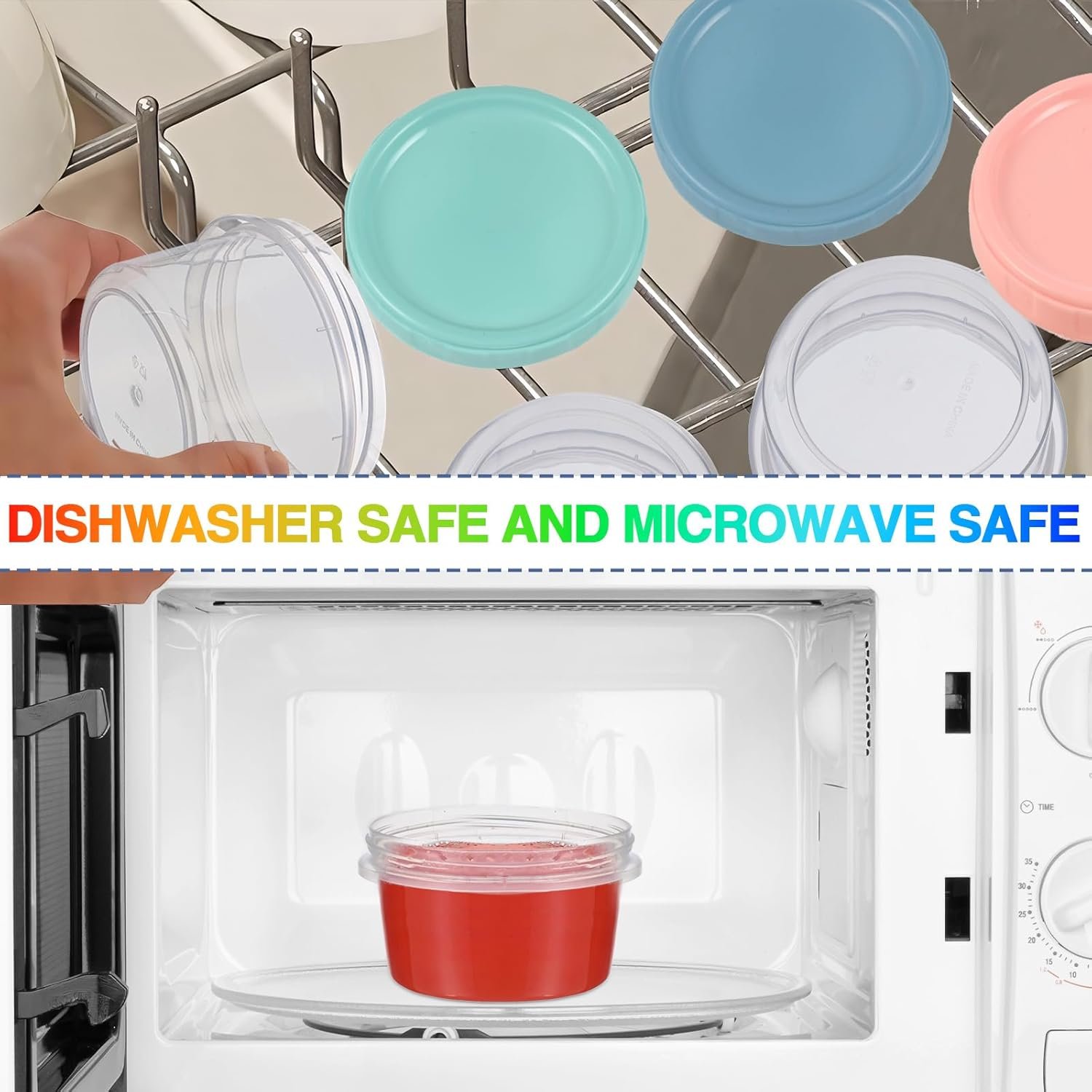 direct bulk orders 12pcs 8 oz plastic containers with screw lids, reusable clear food storage containers with pen and brush for snack salad fruit, leakproof small freezer containers, microwave & dishwasher safe low-cost wholesale