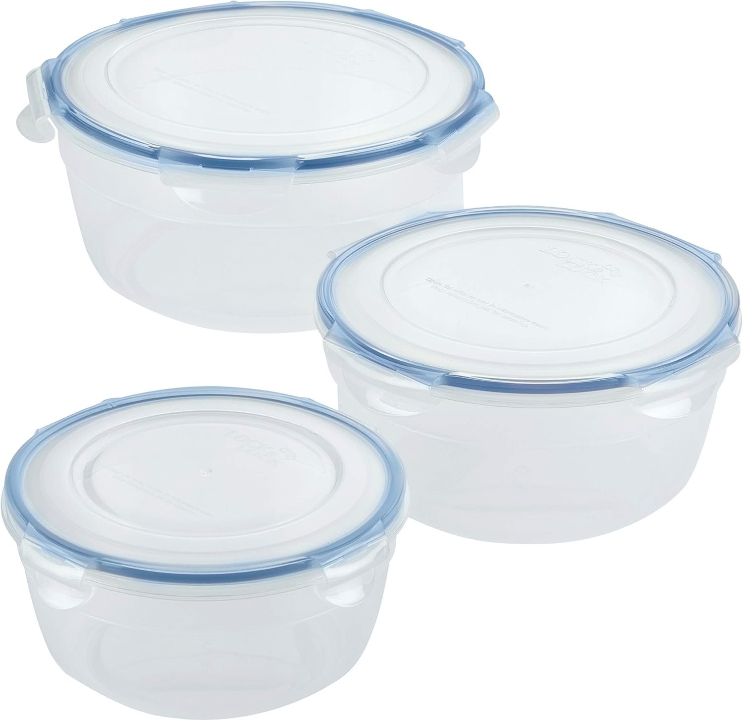 direct bulk orders locknlock easy essentials food storage lids/airtight containers/stackable, bpa free, 6 piece, clear low-cost wholesale