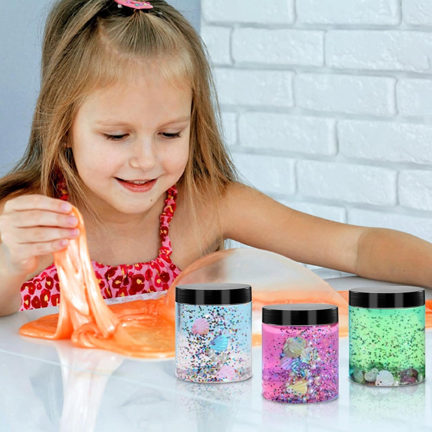 factory direct 36 pack 8 oz plastic container jars with lids and labels bpa free, tuzazo empty round clear cosmetic containers plastic slime jars for lotion, cream, ointments, body butter, travel storage (36) oem/odm services