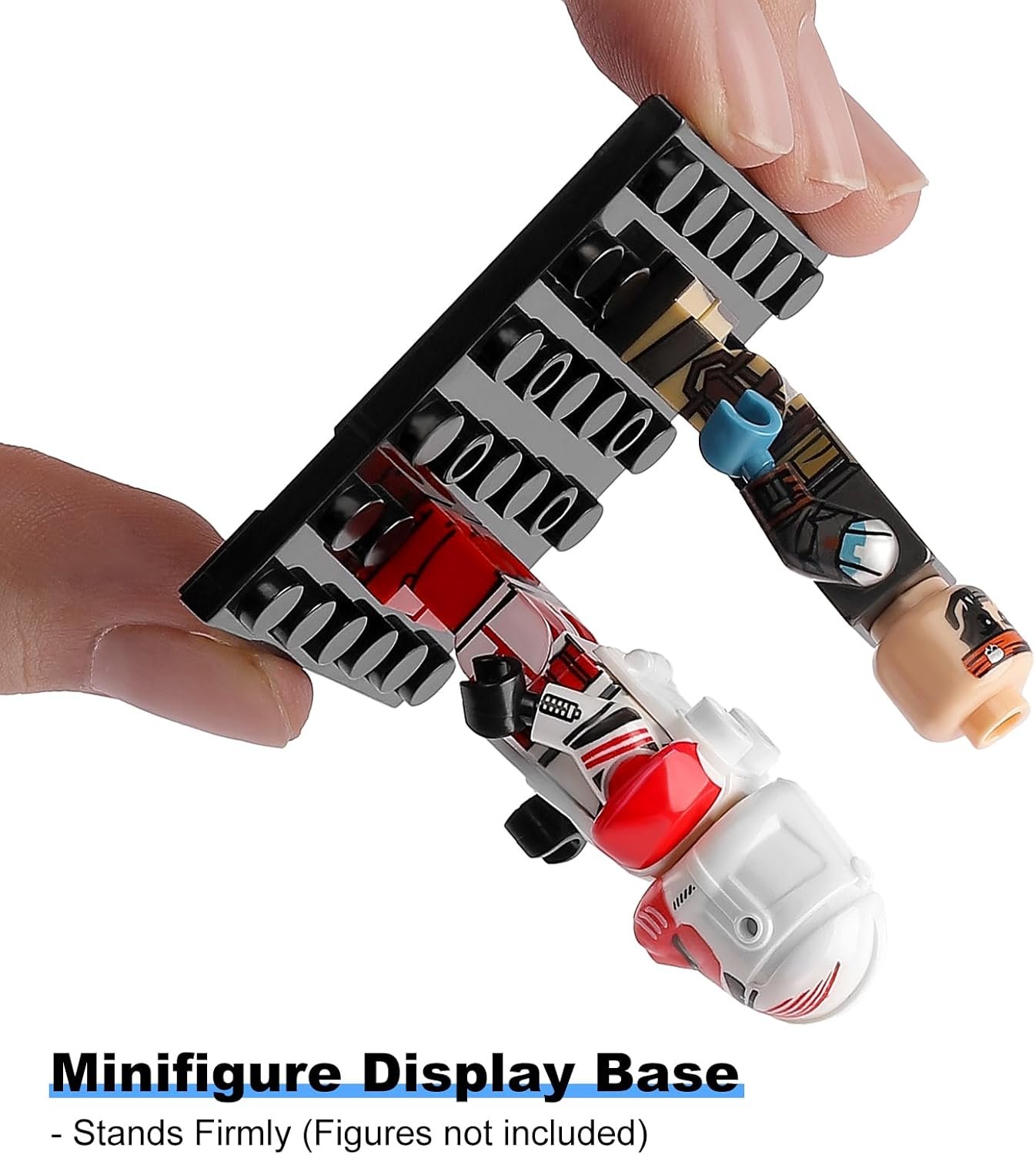 buy in bulk 15 pcs minifigure display cases - acrylic display box fit for minifig and action figures, stackable boxes for figures collectors, dust proof cabinet for minifigures display (black) source from factory